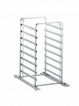 Plate loader on wheels 8x GN 1/1 (space 80 mm)
