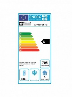 Ventilated refrigerator, 20x EN 600x400