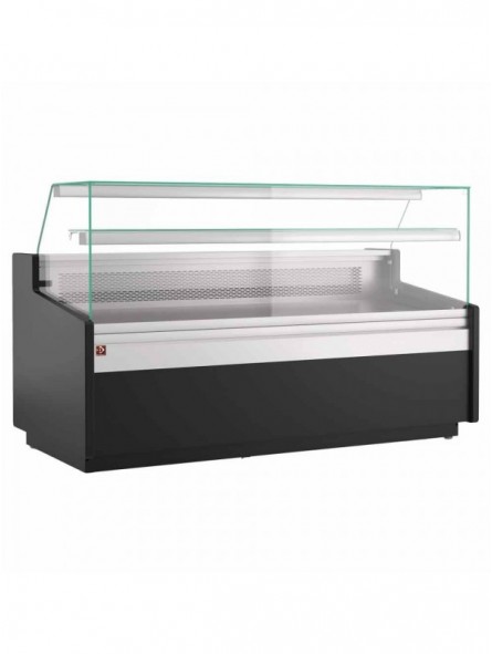 Neutral counter display, with neutral storage - BLACK