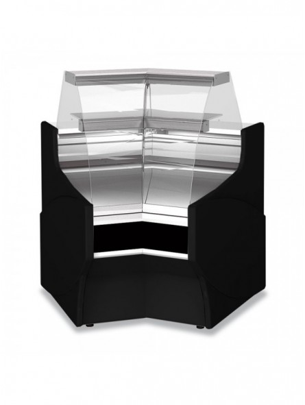 Closed angle 45°, neutral, low glass - BLACK