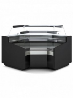 Closed angle 90°, ventilated, 3 sides - BLACK