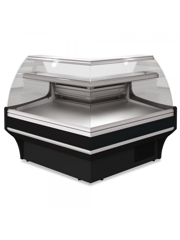Open angle 90°, ventilated  - BLACK