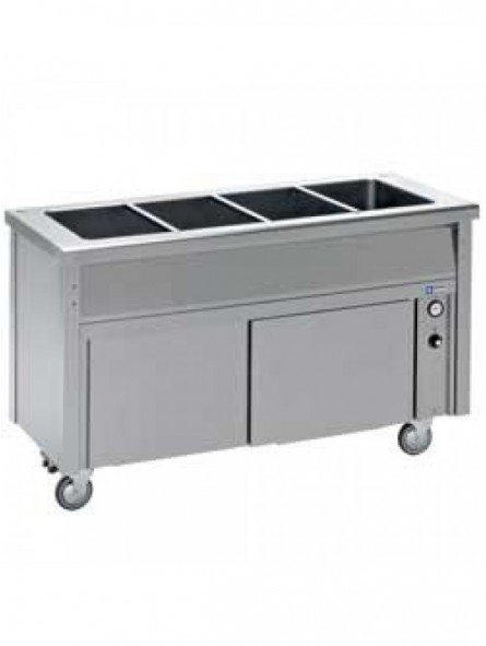 Bain-marie element on neutral cupboard 4 GN 1/1