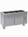 Bain-marie element on neutral cupboard 6 GN 1/1