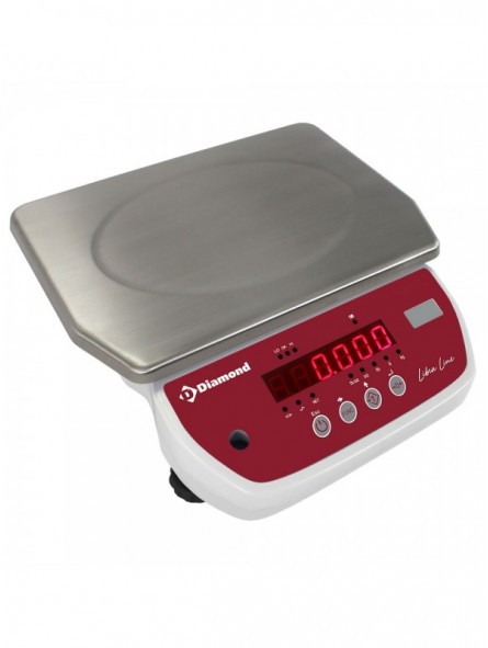 Stainless steel electronic scale, 15Kg x 2g