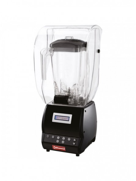Professionele mixer met klok, vierkant glas 2 liters, snelheidsregelaar, programmeerbaar
