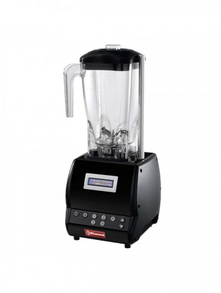 Professional blender, squared glass 2 lit., variable speed, programmable
