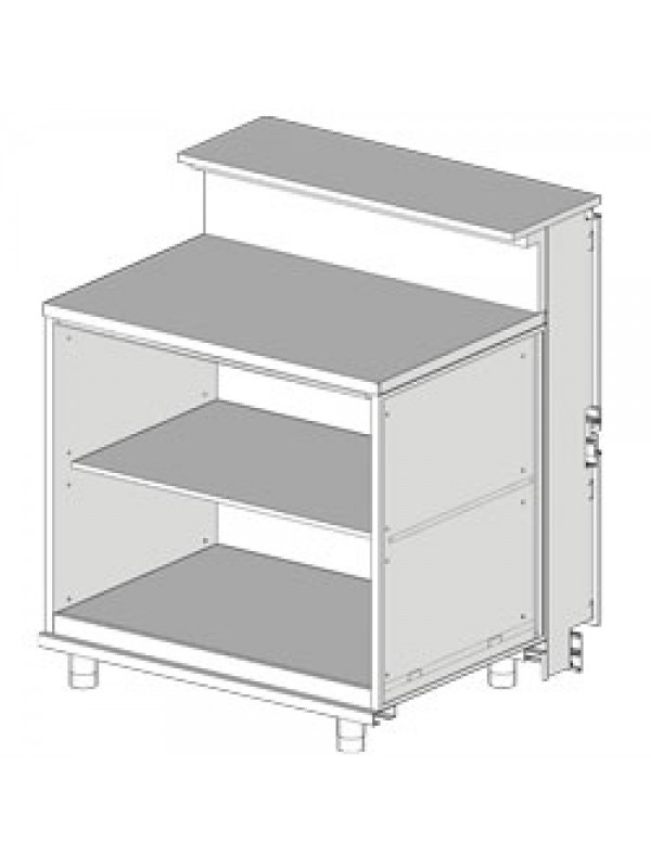 Neutral counter, with service tablet