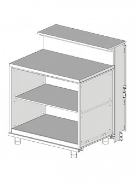 Neutral counter, with service tablet