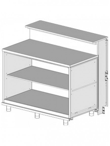 Neutral counter, with service tablet