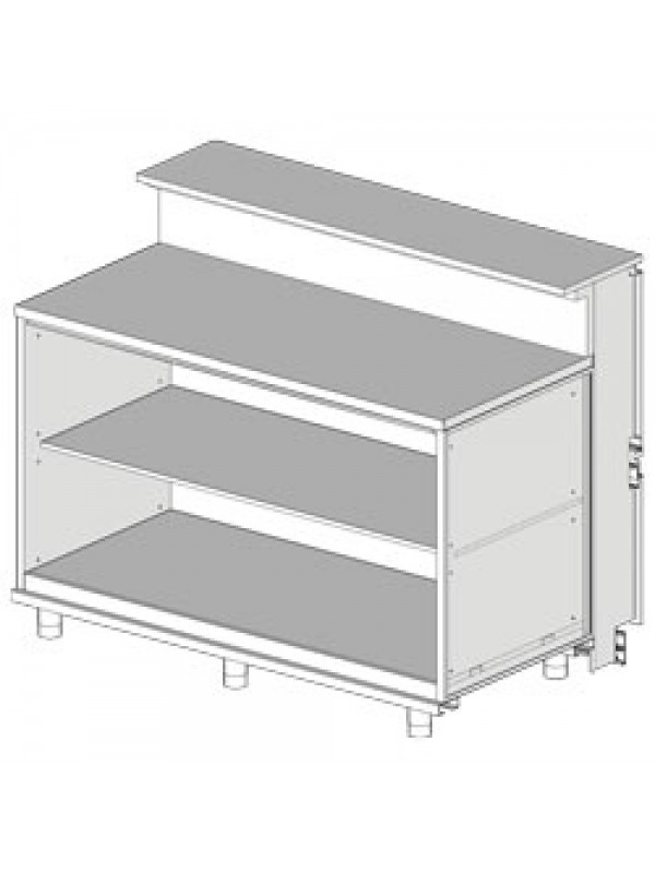 Neutral counter, with service tablet