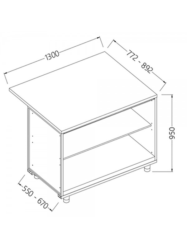 Neutral bar counter units_cashier section