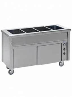 Elément bain-marie sur armoire chauffante 4 GN 1/1