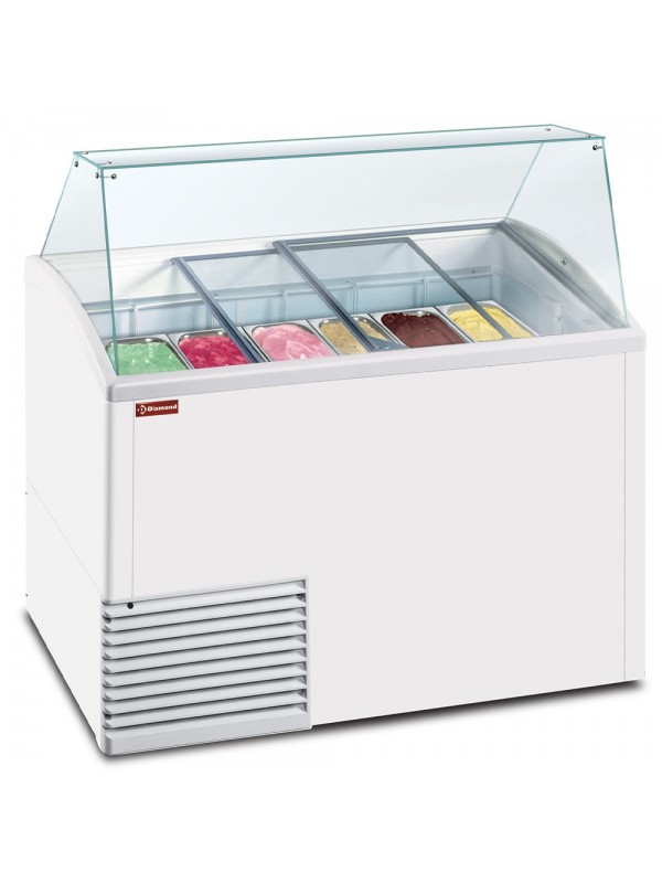 Ice cream display case, 10 trays