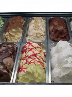 Ice cream display case, 10 trays