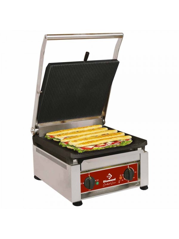 HIGH OUTPUT contact-grill, enamelled plates