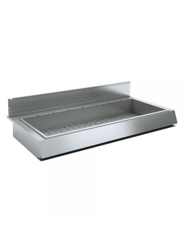 Optie : Bain-marie kuip met droge warmte 4x GN 1/1, H150mm