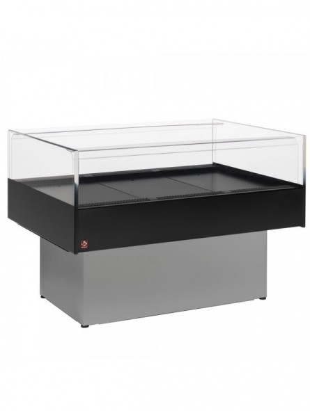 Panoramic self-service refrigerated counter - GREY/BLACK