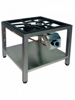 Gasbrander paella, Ø 250  op onderstel (10 kW)