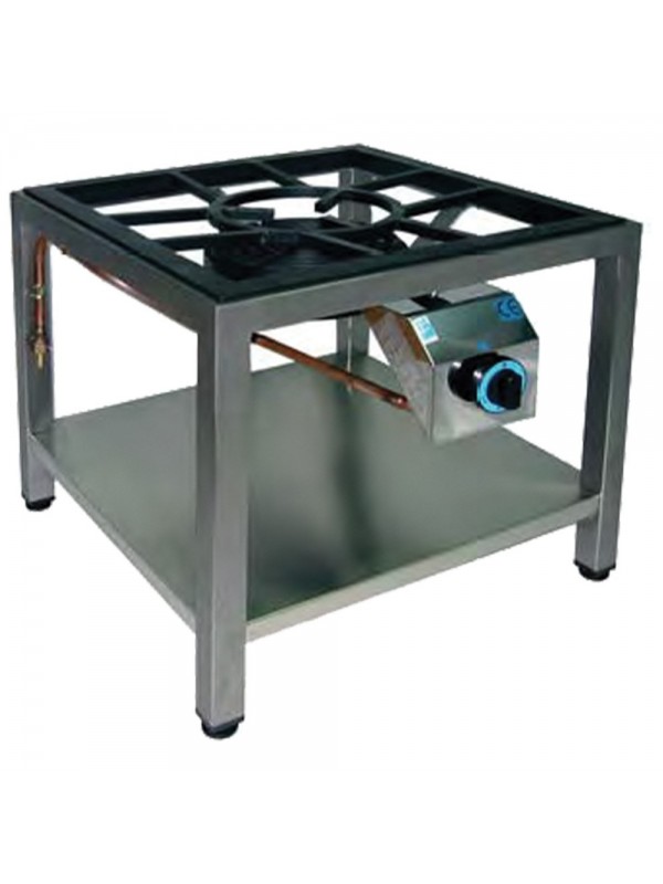 Gasbrander paella, Ø 250  op onderstel (10 kW)