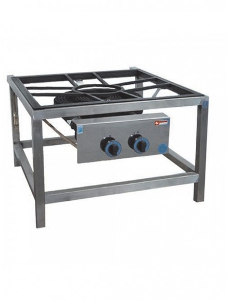 Gasbrander paelle, Ø 450  op onderstel (27.2 kW)