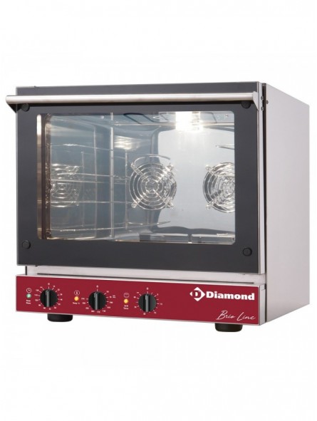 Electric convection oven, 4x 460x340 mm + salamander