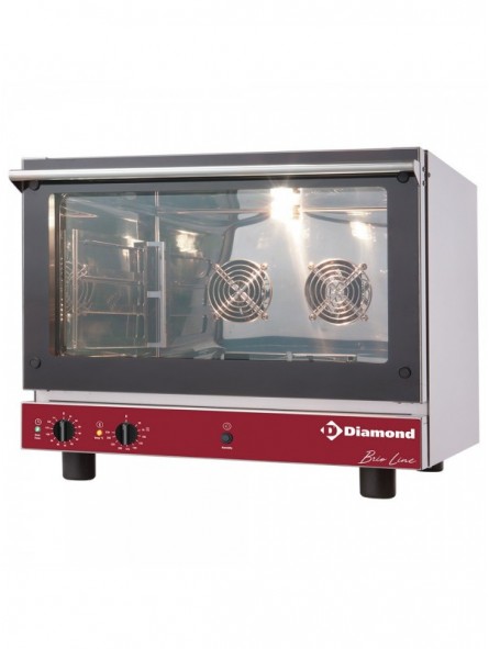 Electric convection oven, 4x 600x400 mm + manual humidifier