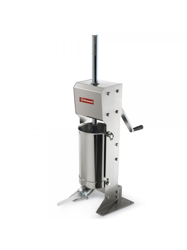 Verticale manuele worstenvuller in R.V.S., 12 liter