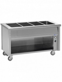 Elément bain-marie sur armoire ouverte 2 GN 1/1
