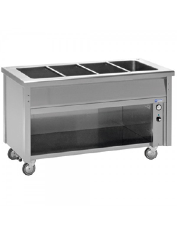 Elément bain-marie sur armoire ouverte 2 GN 1/1
