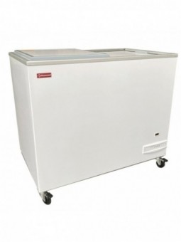 Kofferflessenkoeler combi, 300 liter, vol deksel, glijdend
