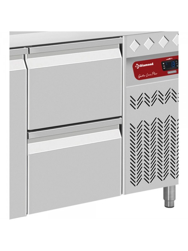 Kit of 2 drawers (1/2+1/2 h200mm), for DT..