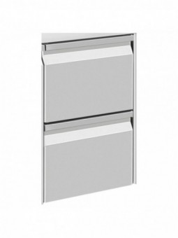 Kit of 2 drawers (1/2+1/2 h200mm), for DT..