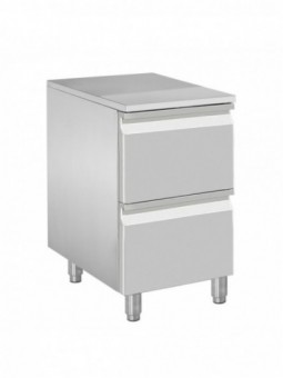 Case for dough roll, 2 neutral drawers (8x trays 600x400)