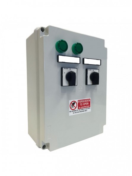 Electric control panel, 2 speeds + switch LED