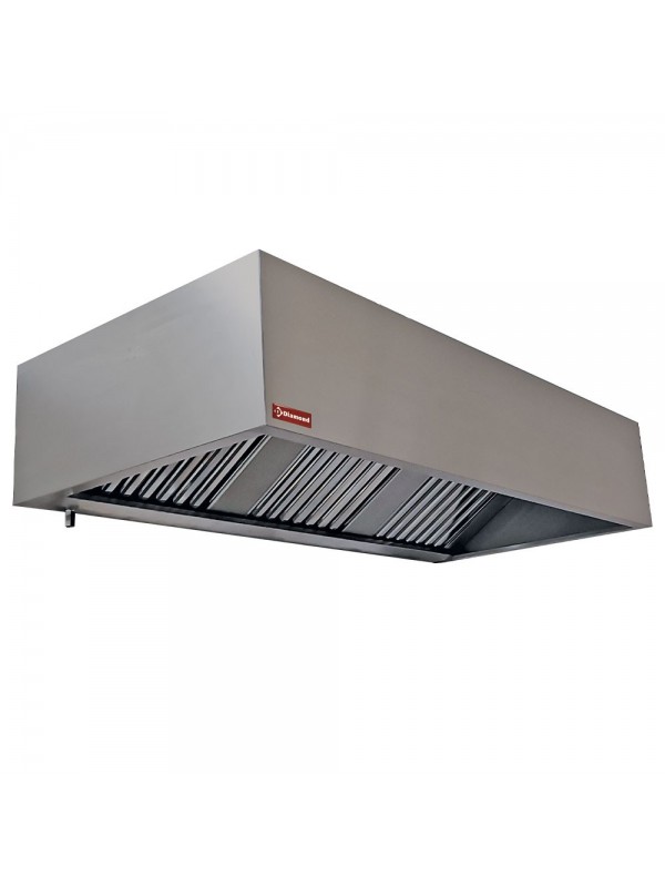 Hotte murale 6 filtres labyrinthes 500x500 mm