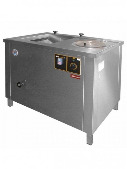 Groentenwasser en centrifuge met uitneembare mand
