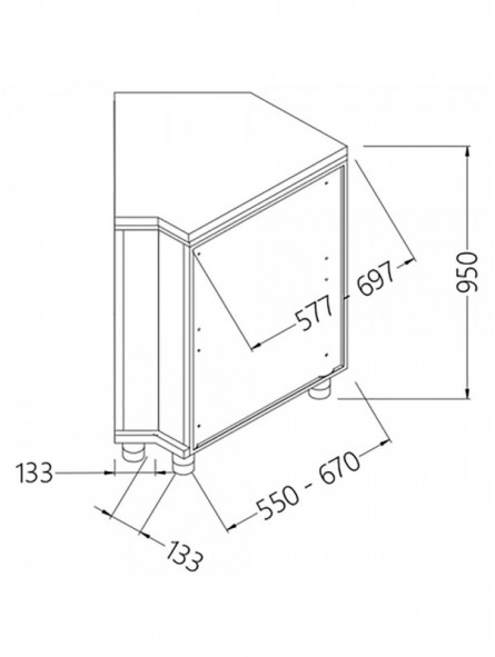 Neutral back angle - closed 45°