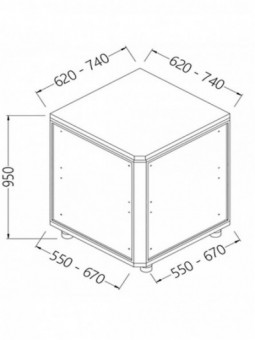 Neutral back angle - closed 90 °