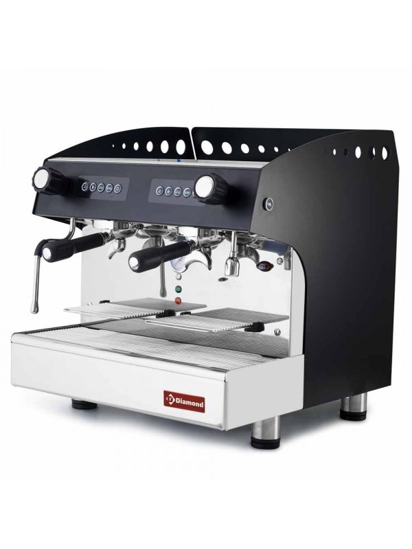Machine à café expresso 2 groupes, automatique - NOIR