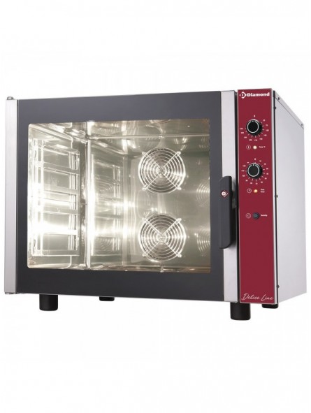 Electric convection oven, 6x 600x400 mm, with manual humidifier