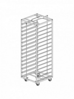Stainless steel carriage for rotatif oven .../5E-L & ...5G-F