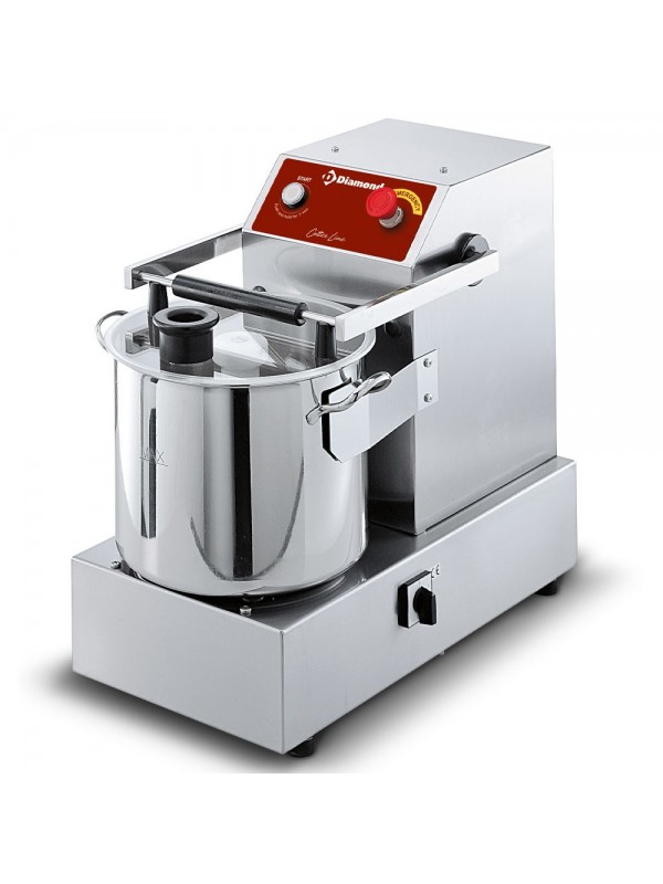 Stainless steel cutter, 15 liters, table model, 2 speeds