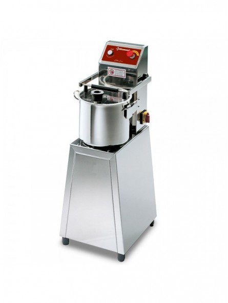 Stainless steel cutter, 15 liters, on base, 2 speeds