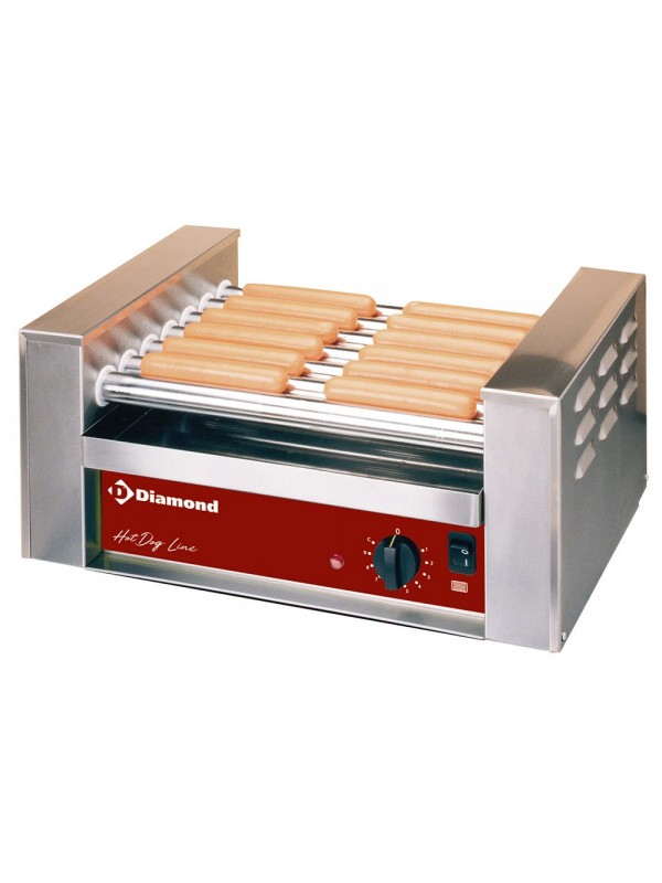 Sausages grill electric, 7 rollers