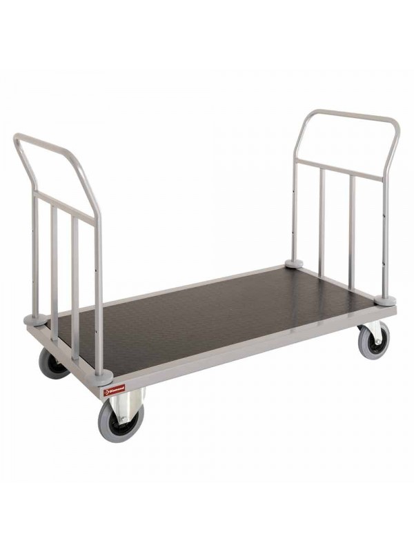 Luggage transfer carriage, double handle