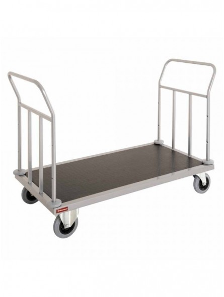 Luggage transfer carriage, double handle