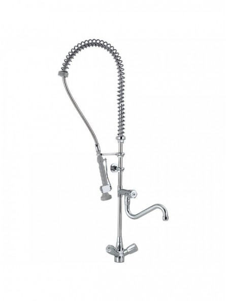 Nozzle and faucet with mixer,"Heavy-Duty"  (exit MONO)