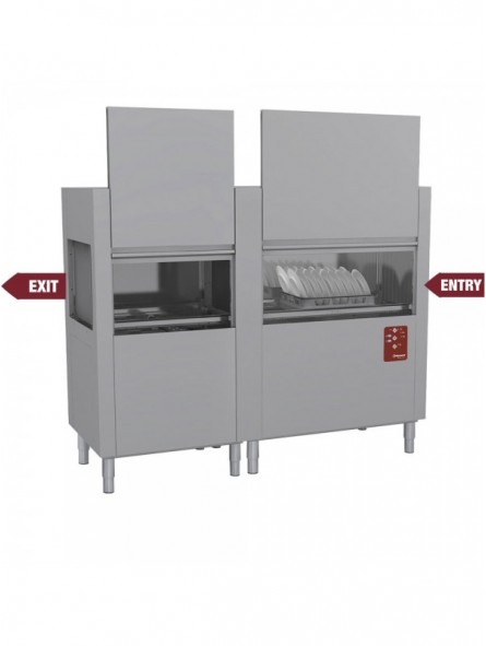 Lave-vaisselle à traction de paniers 200Pan/H