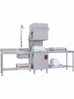 Lave-vaisselle capot, panier 500x500 mm + Break Tank